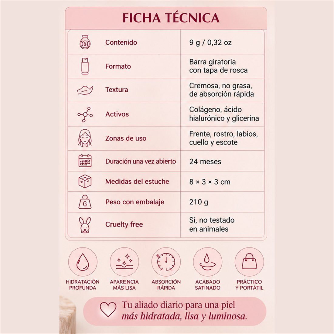 Ficha técnica completa del producto